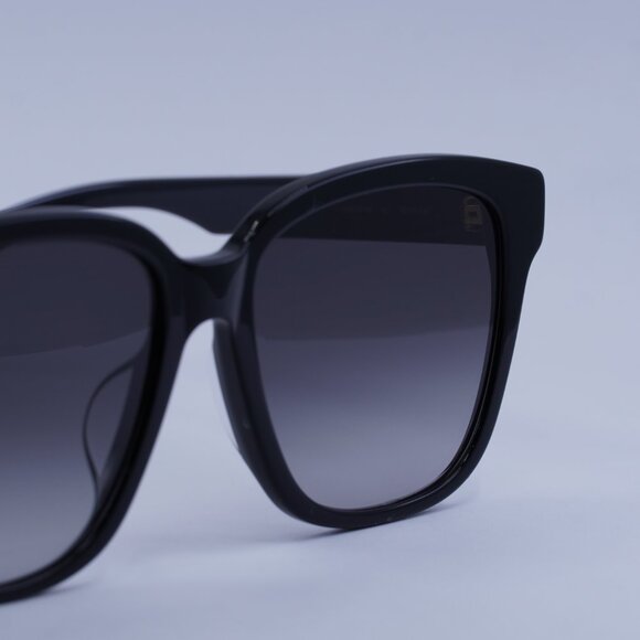 Alexander McQueen AM0331SK 001 Sunglasses Black Square Frame, Grey Lenses - Picture 4 of 8